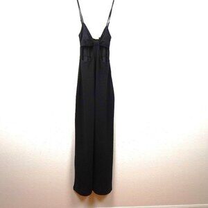 No Comment Jumpsuit Juniors' Size S Black Sparkle Stretch Front Cut Out